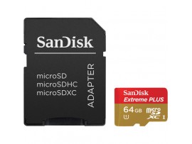 SanDisk Extreme Plus microSDXC UHS-I 80MB/s 64GB (with Adapter)